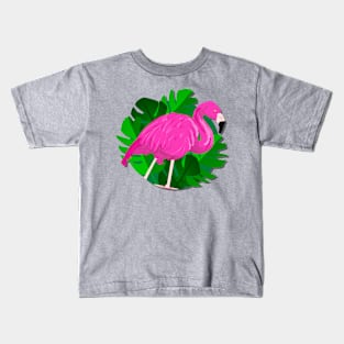 flamingo art Kids T-Shirt